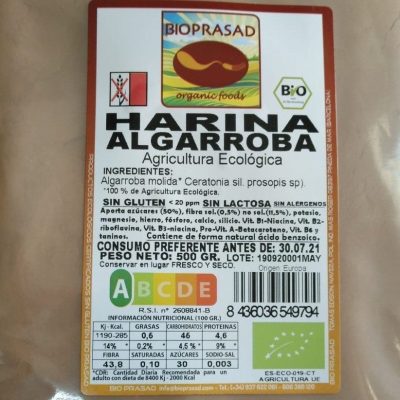 HARINA DE ALGARROBA 500 GR