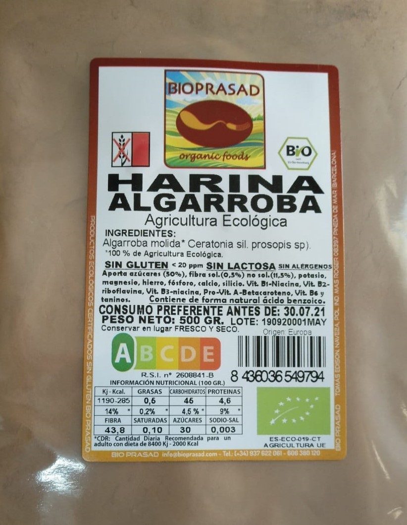 HARINA DE ALGARROBA 500 GR (foto 1)