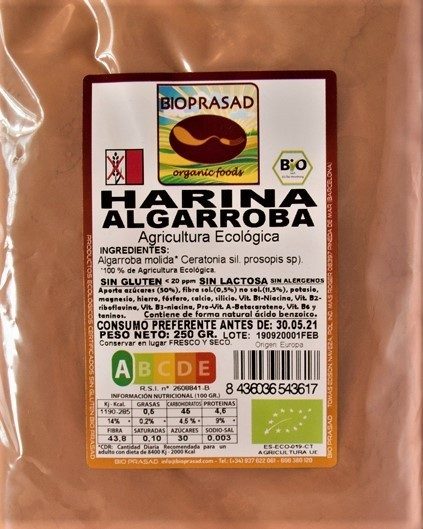 HARINA DE ALGARROBA 250 GR (foto 1)