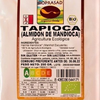 HARINA MANDIOCA-TAPIOCA DE 250 GR.