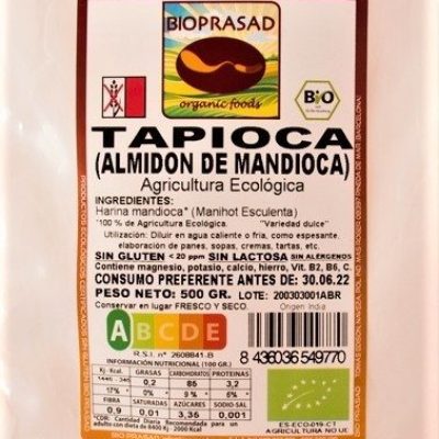 HARINA MANDIOCA-TAPIOCA DE 500 GR.