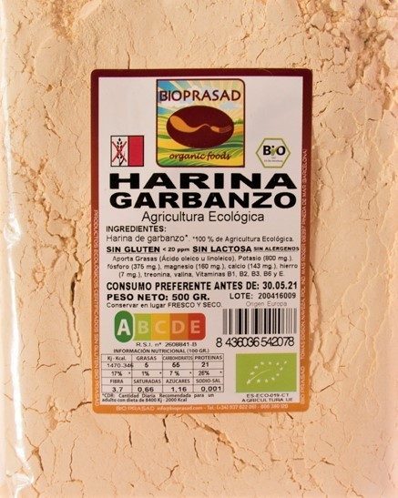 HARINA GARBANZOS 500 GR. (foto 1)