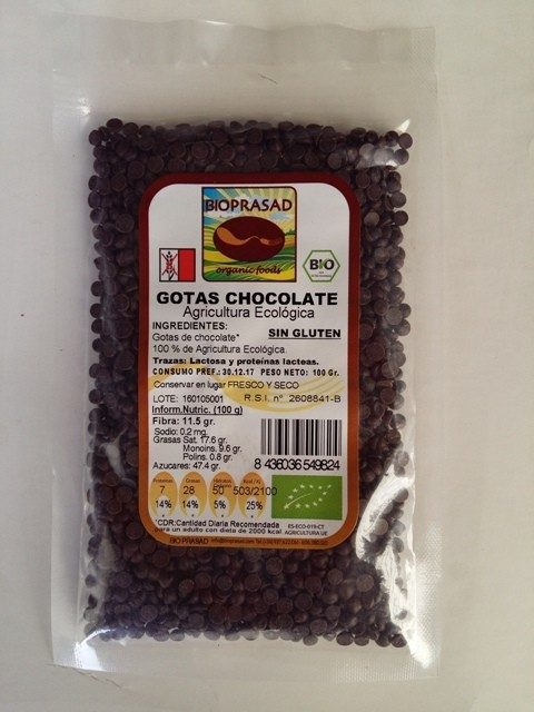 GOTAS DE CHOCOLATE MINIS 100 GR. (foto 1)