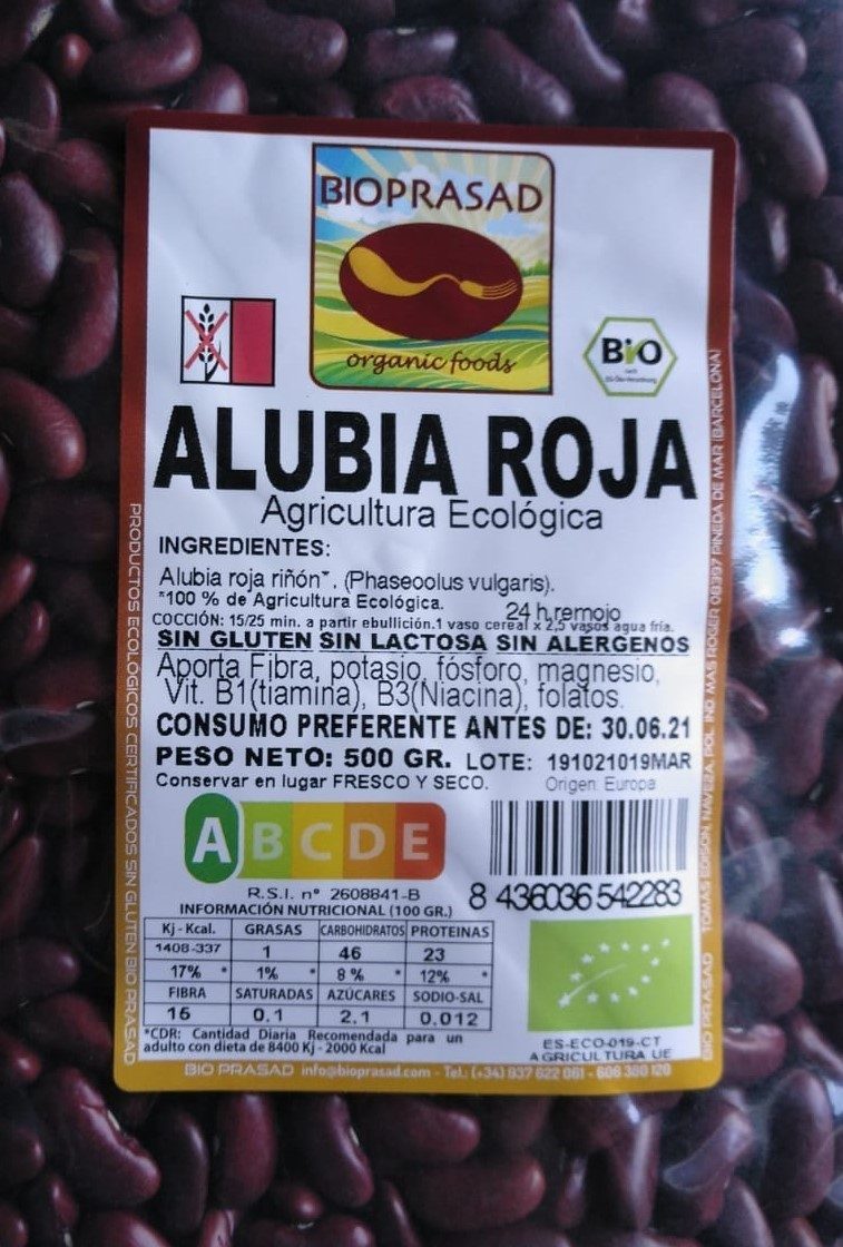 ALUBIA ROJA 500 GR. (foto 1)