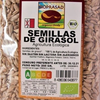 SEMILLAS DE GIRASOL 250 GR.