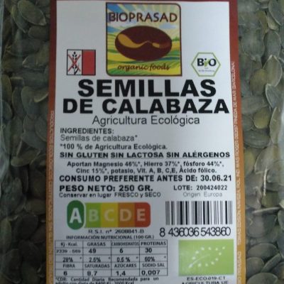 SEMILLAS DE CALABAZA 250 GR. Calidad GWS AA