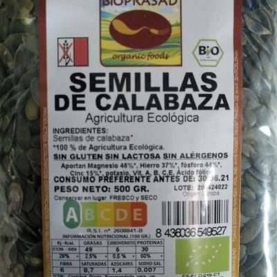 SEMILLAS DE CALABAZA 500 GR. Calidad GWS AA