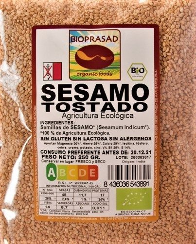 SÉSAMO TOSTADO 250 GR. (foto 1)
