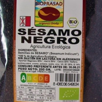 SÉSAMO NEGRO 250 GR.