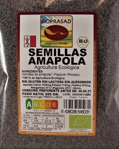 AMAPOLA 250 GR. (foto 1)