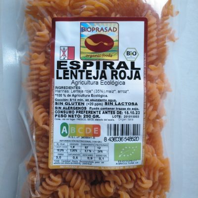 ESPIRAL LENTEJA ROJA 250 GR.