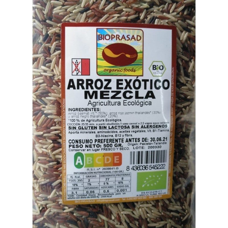 ARROZ EXÓTICO MEZCLA 500 GR. (foto 1)