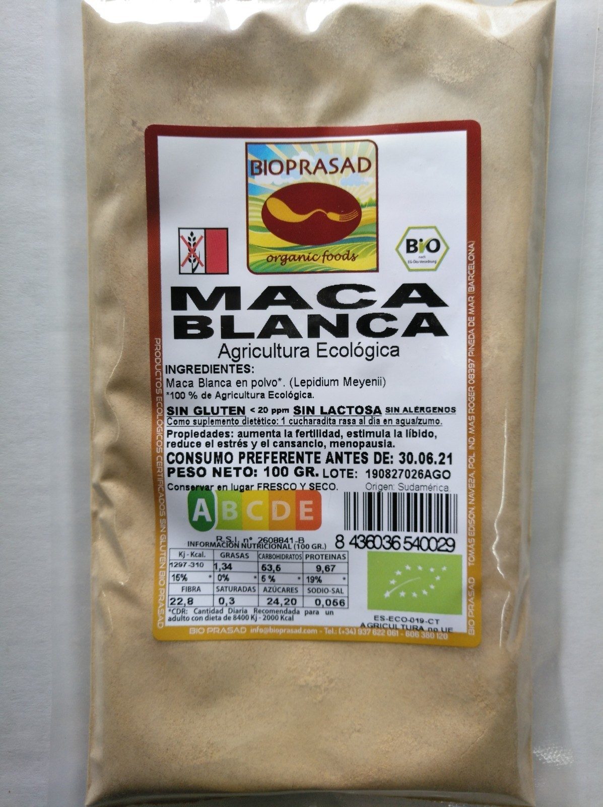 MACA EN POLVO 100 GR. (foto 1)