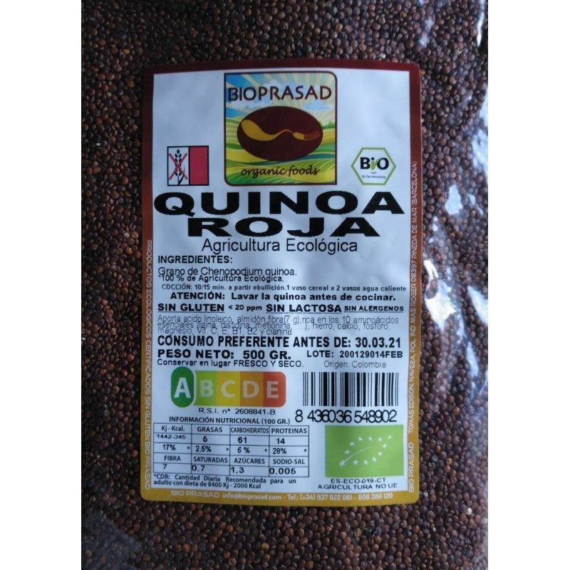 QUINOA ROJA 500 GR. (foto 1)