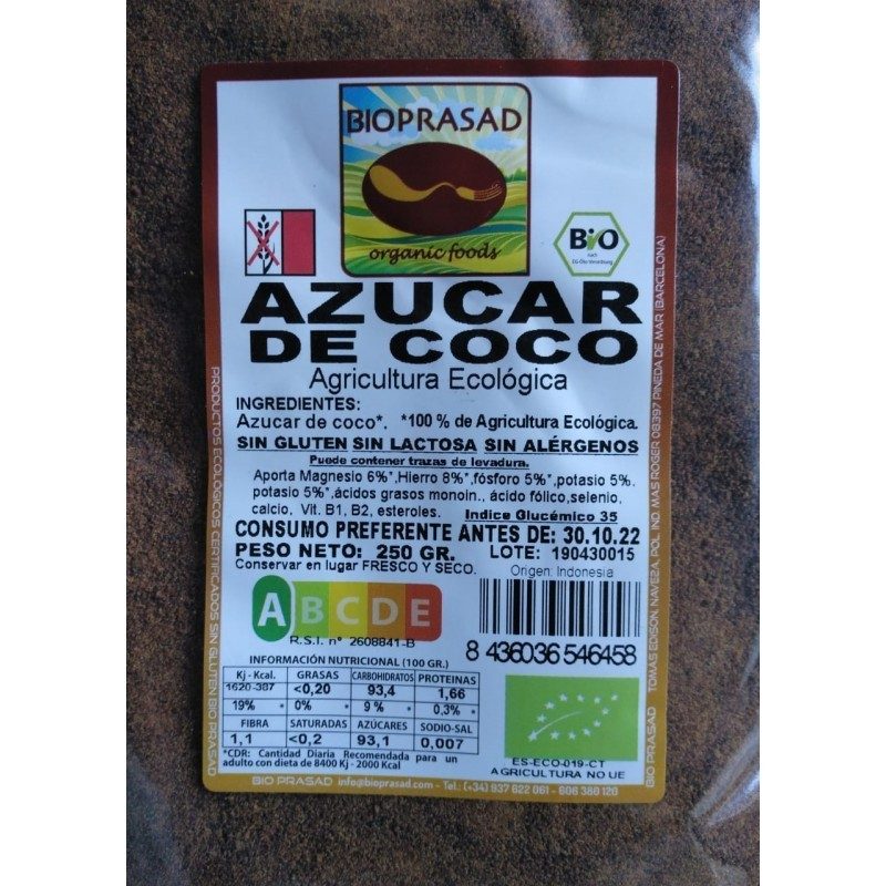 AZÚCAR DE COCO 250 GR. (foto 1)