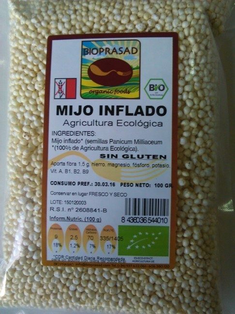 MIJO INFLADO 100 GR. (foto 1)
