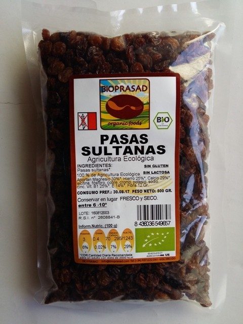 PASAS SULTANAS 500 GR. (foto 1)