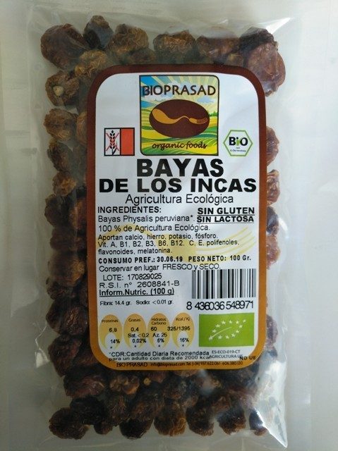 BAYAS INCAS (PHYSALIS) 100 GR. (foto 1)